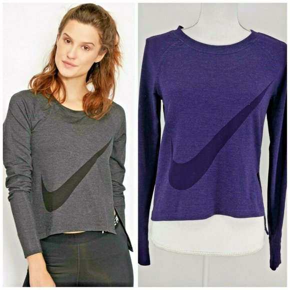 Nike Sphere Dry-Fit Size S Pullover Sweatshirt T-Shirt Top Athletic Training - Picture 1 of 8